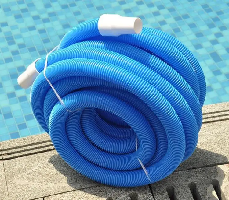 9m 15m Blue PE Flexible Pool Vacuum Hose Reel Cleaner For Swim Pool