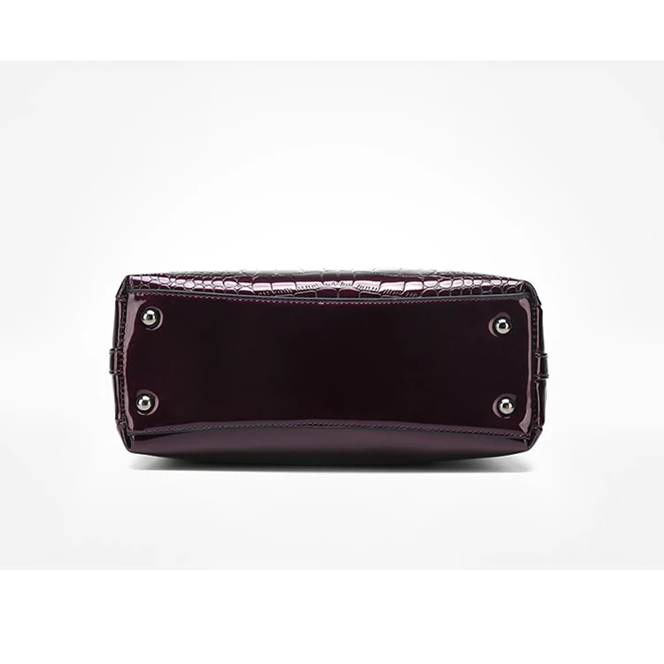 China factory online selling 3 bags in 1 handbag sets women hand bags Crocodile pattern leather bag