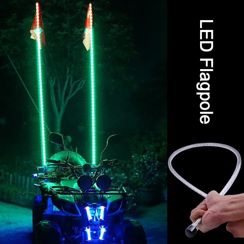 1FT RGB LED  light whip antenna for ATV/UTV/RZR/BUGGY-manufacturer