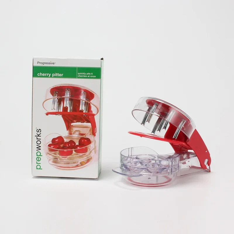 Portable 6-in-1 Cherry Seed Core Remover Quick Release Multi-Cherry Pitter Cake Fruit Salad Vegetables-Time-Saving Cutting Tool