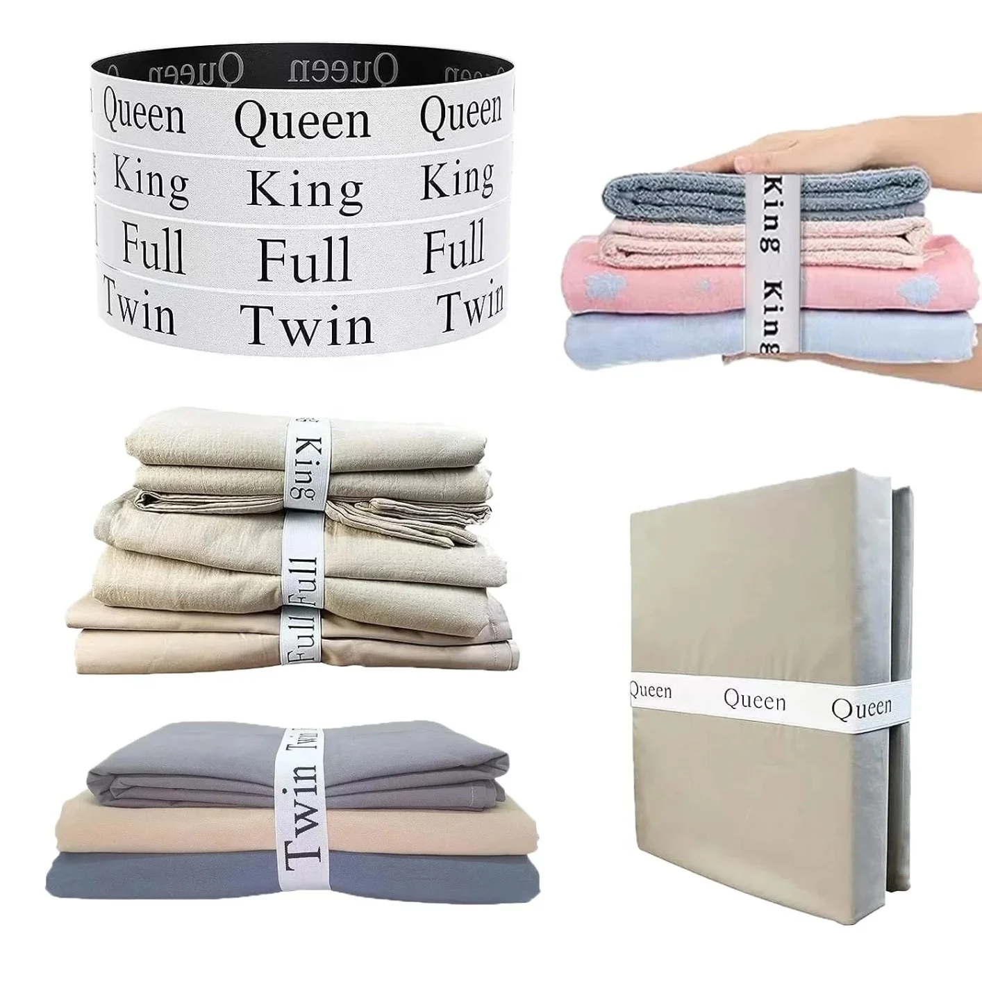 UPURCHASE Webbing Manufacturer Customizable Sewing Elastic Polyester Spandex Cotton bed sheet organizer bands