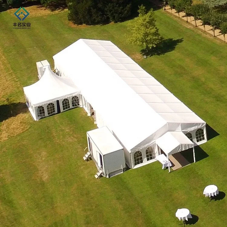 Outdoor 500 people luxury large waterproof wedding event party banquet marquee tent