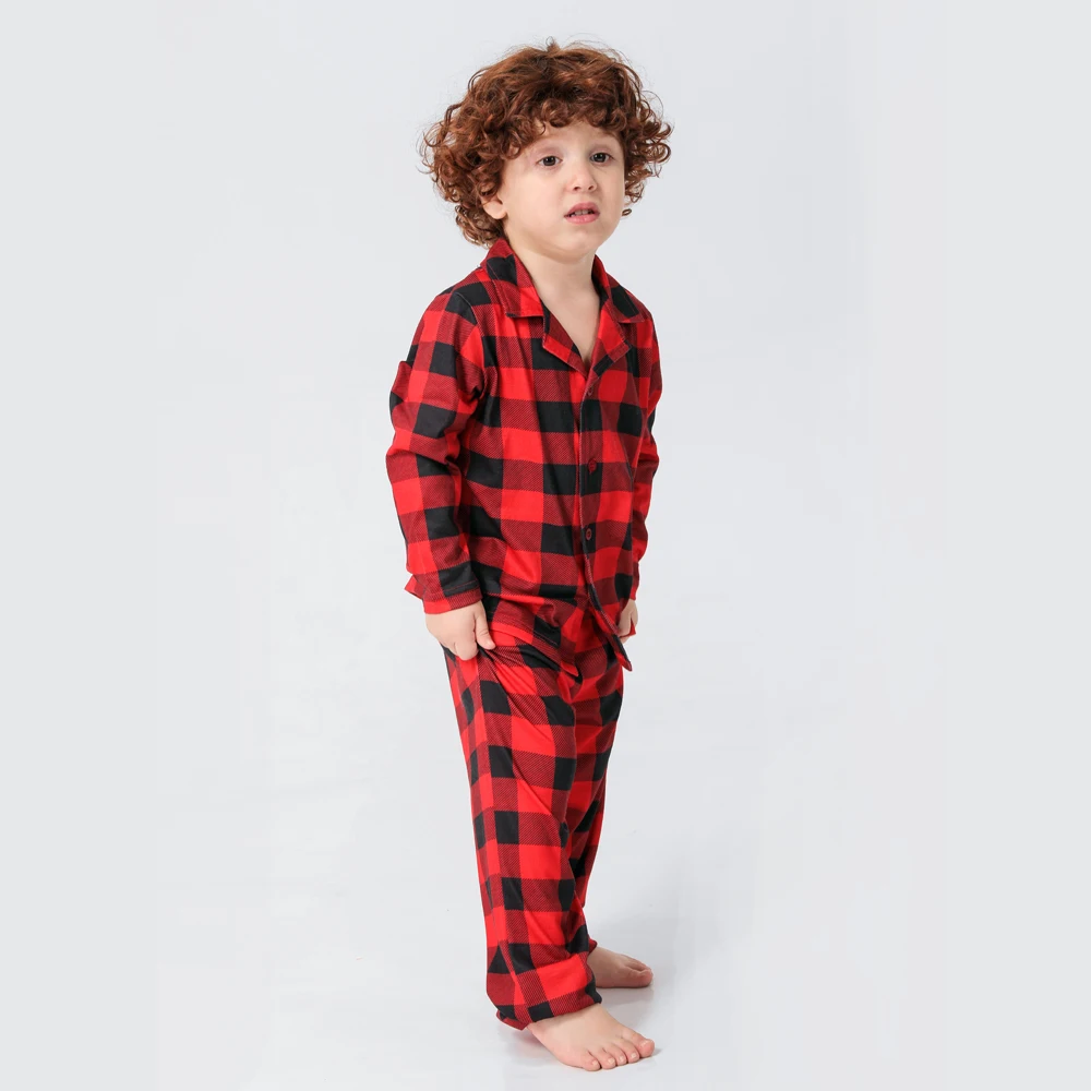 family matching outfits Christmas Pajamas sets Plaid kid pjs family 2022 pijamas Christmas sets
