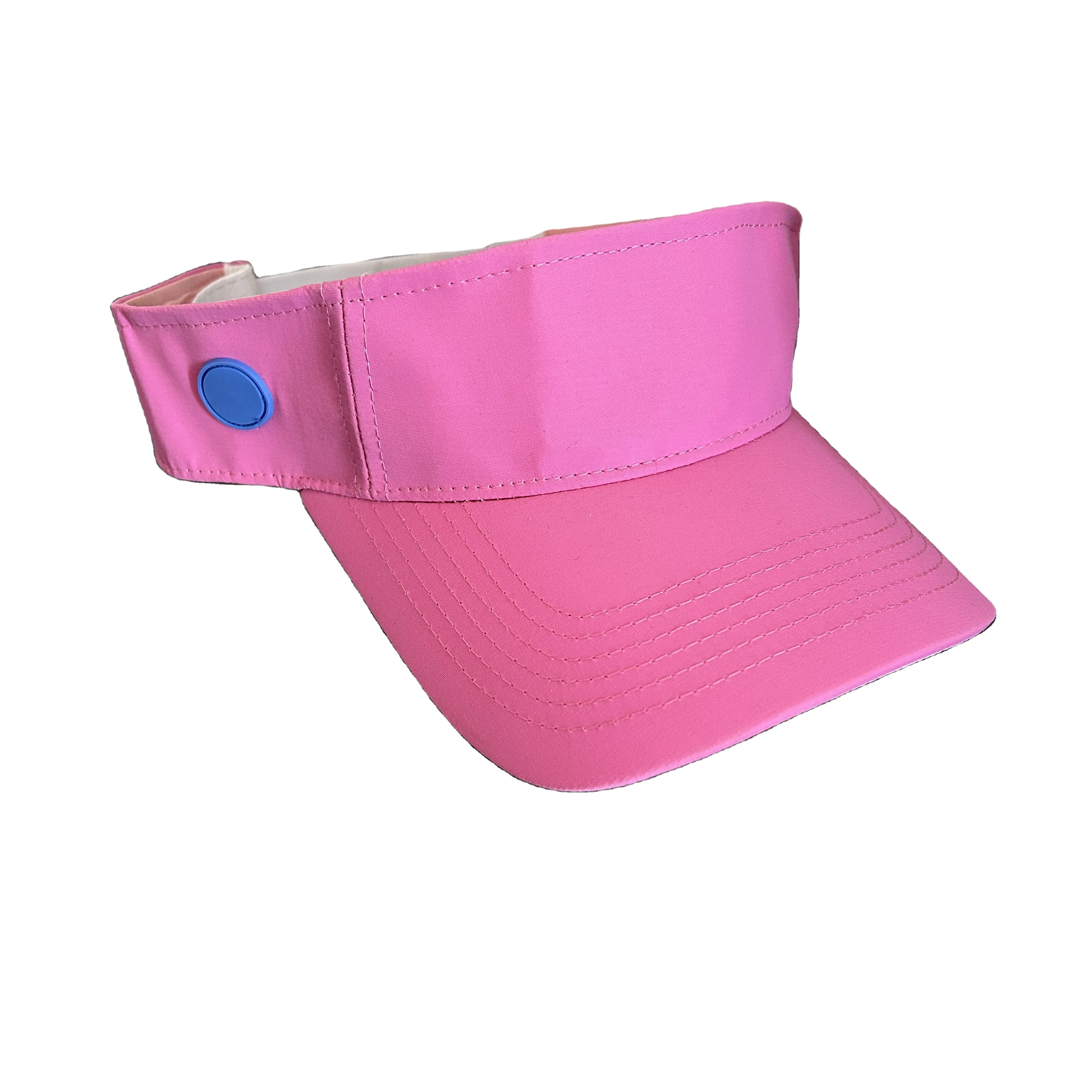 New Design Curved Brim Quick Drying Fabric Custom Rubber Label Sun visor Protection Sport Visor Caps
