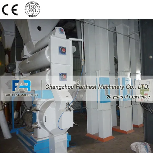 Farthest Wet Conditioner Ring Die Floating Fish Feed Granulator Pellet Mill Machine
