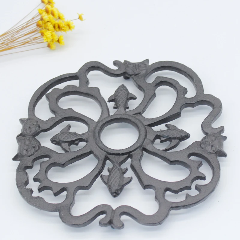  European cast iron handicraft kitchen hot trivet creative
