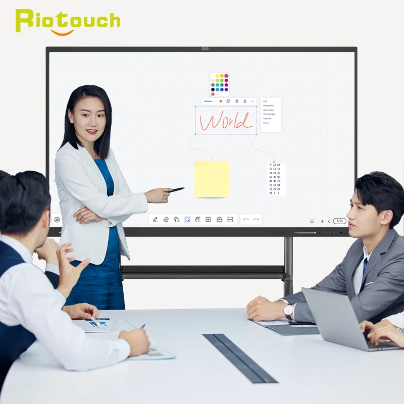 Фабрика Ritouch новый продукт плоская панель школьная обучающая умная доска Интерактивная 75 дюймов