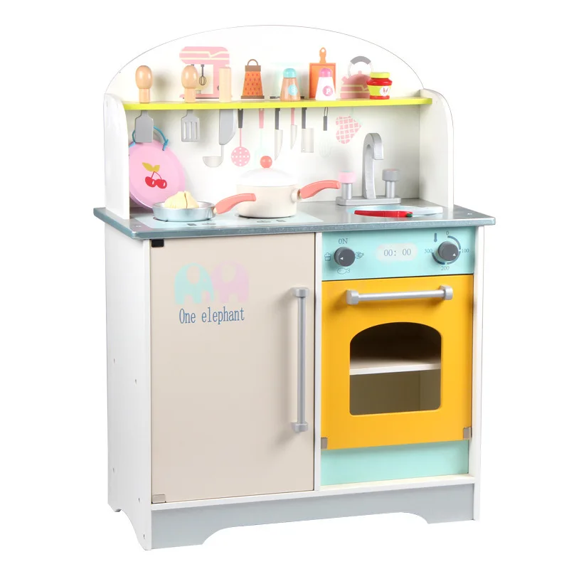 Wooden educational kitchen toys pretend play cooking food toys kids school education toys pretend play set role