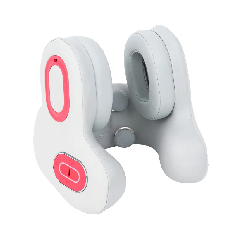 2025 New Products Vibration Red Light Heating Neck Massager Device For Pain Relief Deep Tissue With Noise-Canceling Earplugs