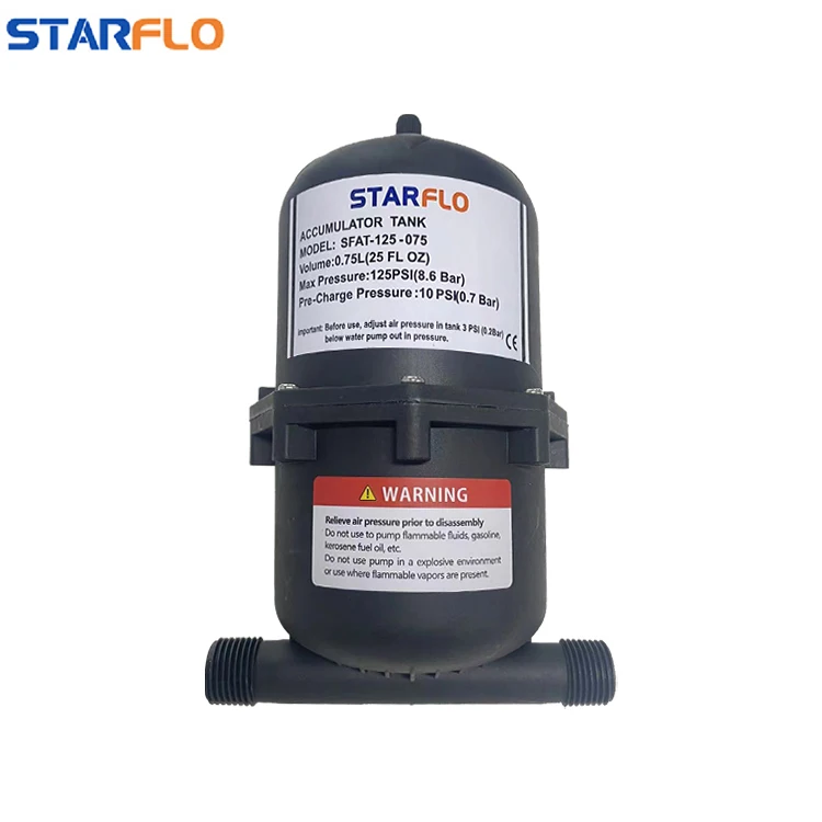 STARFLO 125PSI 12 В dc 0 75 л Аккумулятор давления воды в баке контроля расхода караван аккумулятор для морских судов