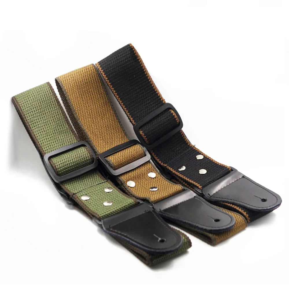 Wholesale Polyester Cotton Folk Songs Guitar Sling Shoulder Straps Thickened Design Tape for Stringed Instruments Accessories