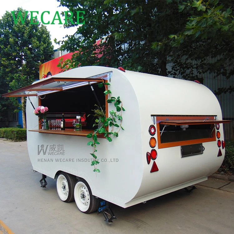 WECARE remorque imbisswagen foodtruck trailer vintage mobile coffee ice cream fast food truck trailer for sale europe