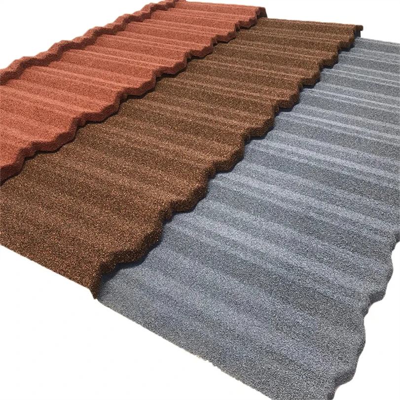 Top Milano 0.22mm 0.3mm Galvalume Bond Roof Tiles Color Stone Coated Steel for Buildings Metal roofing tiles