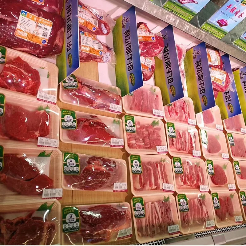 Одноразовый лоток для упаковки свежих овощей и мяса