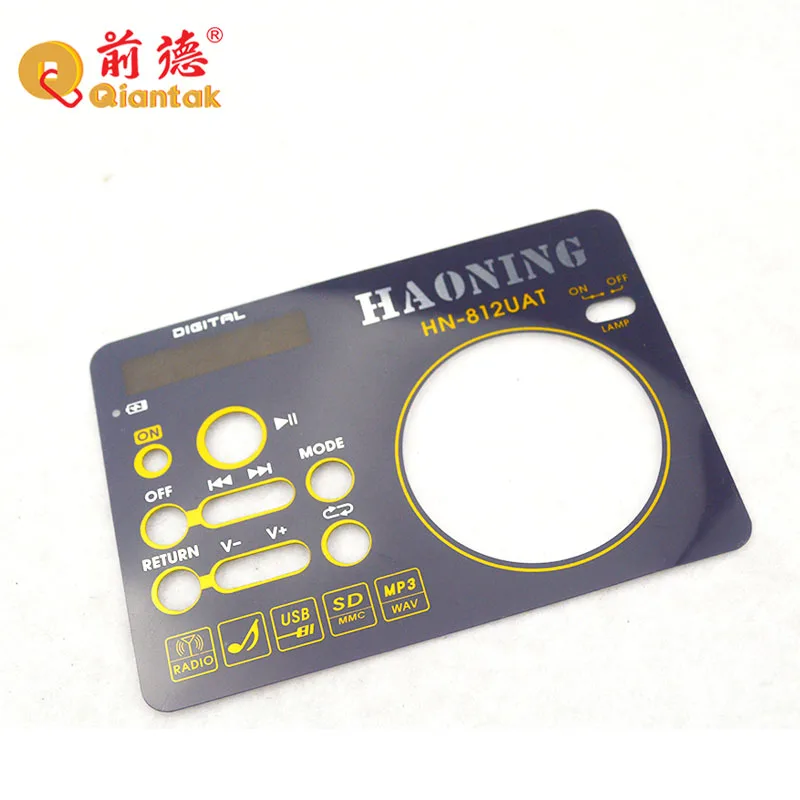 Wholesale Customized PC Front Panel Membrane Switch Keyboard Control Panel Overlay Acrylic Front Panel