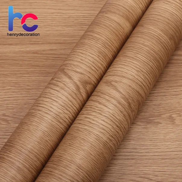 Texture Laminate Kitchen Cabinet Wrap Self Adhesive Wallpaper Wall Paper Furniture Sticker Vinyl Wood Grain PVC Film