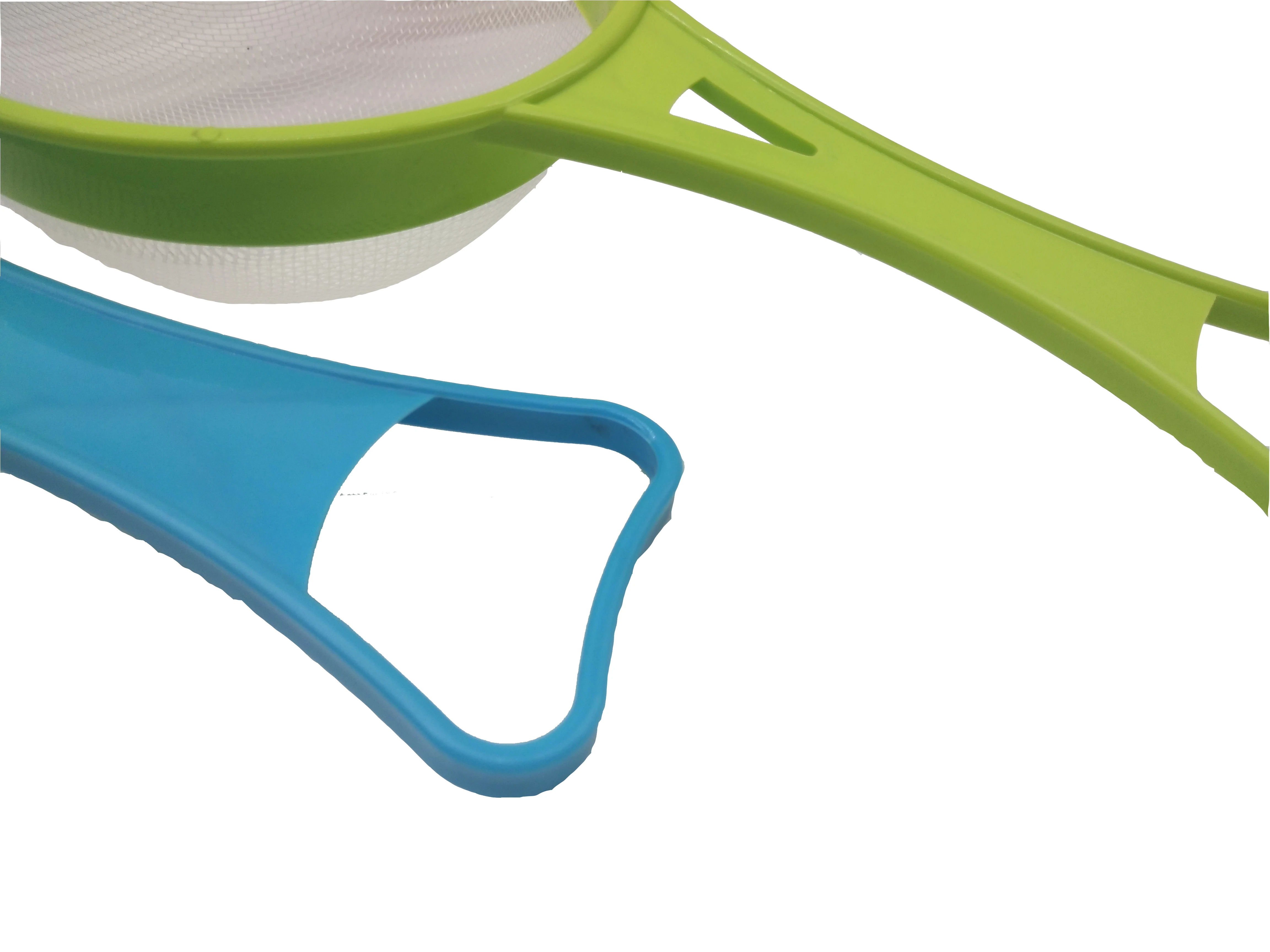 QM Zhejiang home kitchen supplies nylon snoop plastic mesh strainer with handle