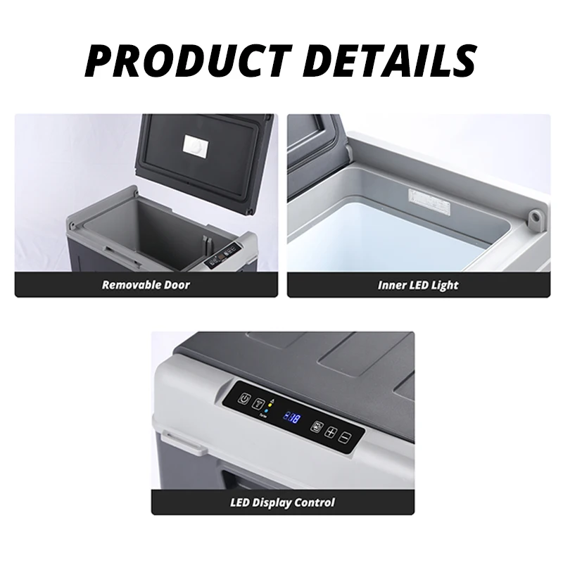 Colku TF Series Portable Refrigerator Fridge Outdoor Compressor Cool Box 12V Truck Freezer