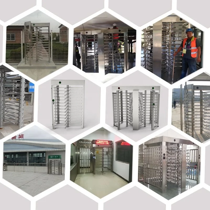 Stadium Visitor Access Control Turntile Door QR Code Coin Operated Turnstile Full Height