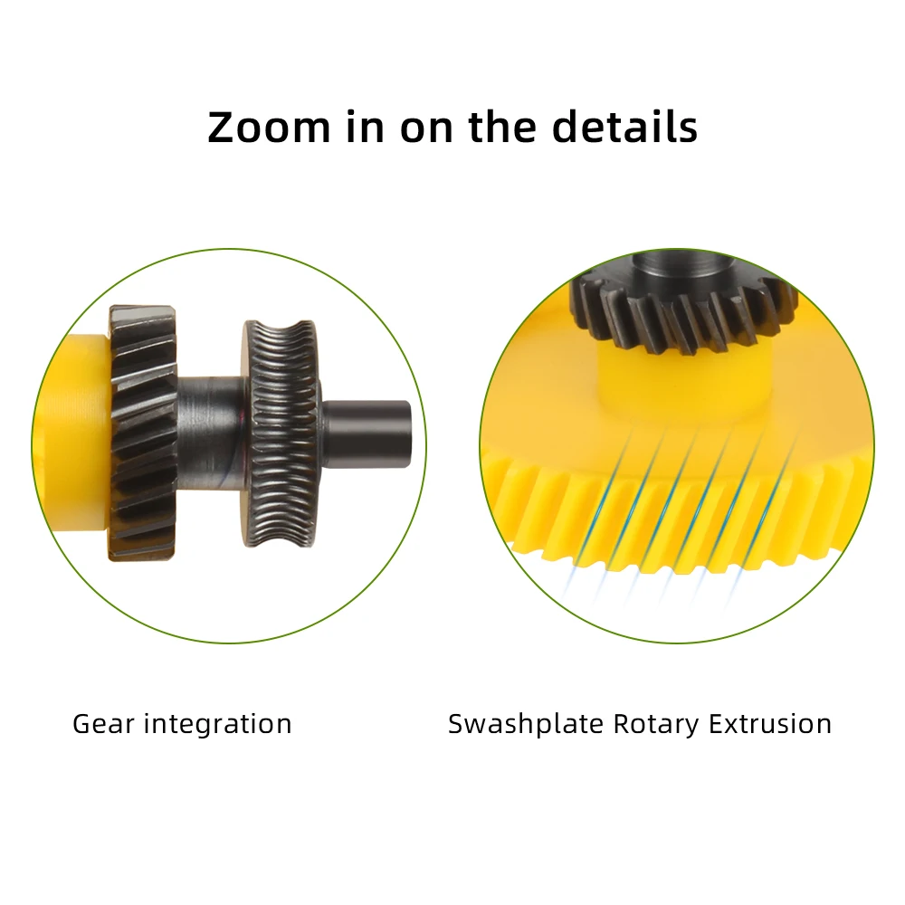 For Bambu Lab Extruder Gears Hardened Steel Upgrade Assembly Wear-resisting Kit Bambulab P1S P1P X1 X1C 3D Printer Accessories