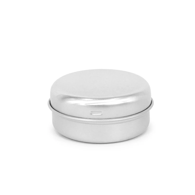 Round Cosmetic Sample Metal Container Small Metal Candle Tins