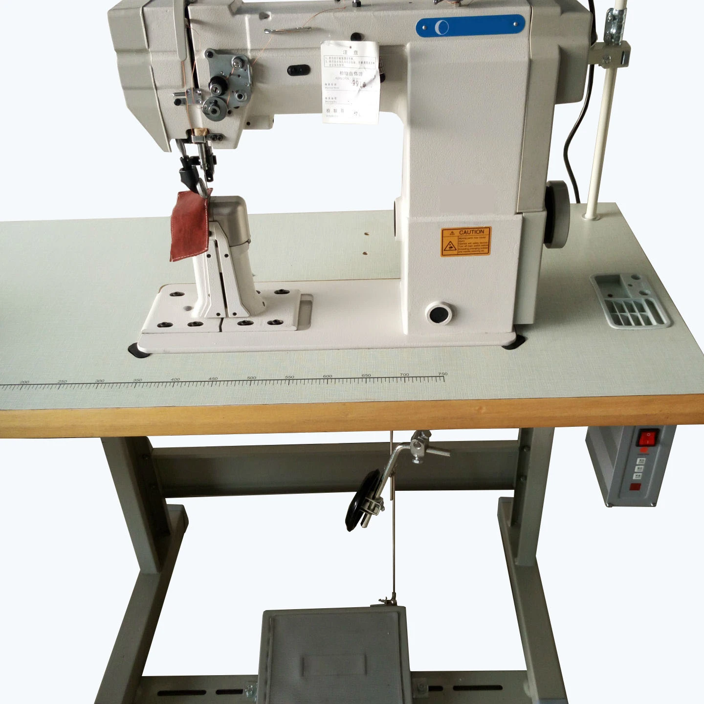 9910 Post Bed Single Needle Heavy Duty Sewing Machine Leather Roller Industrial Apparel Machinery For Shoes Bag