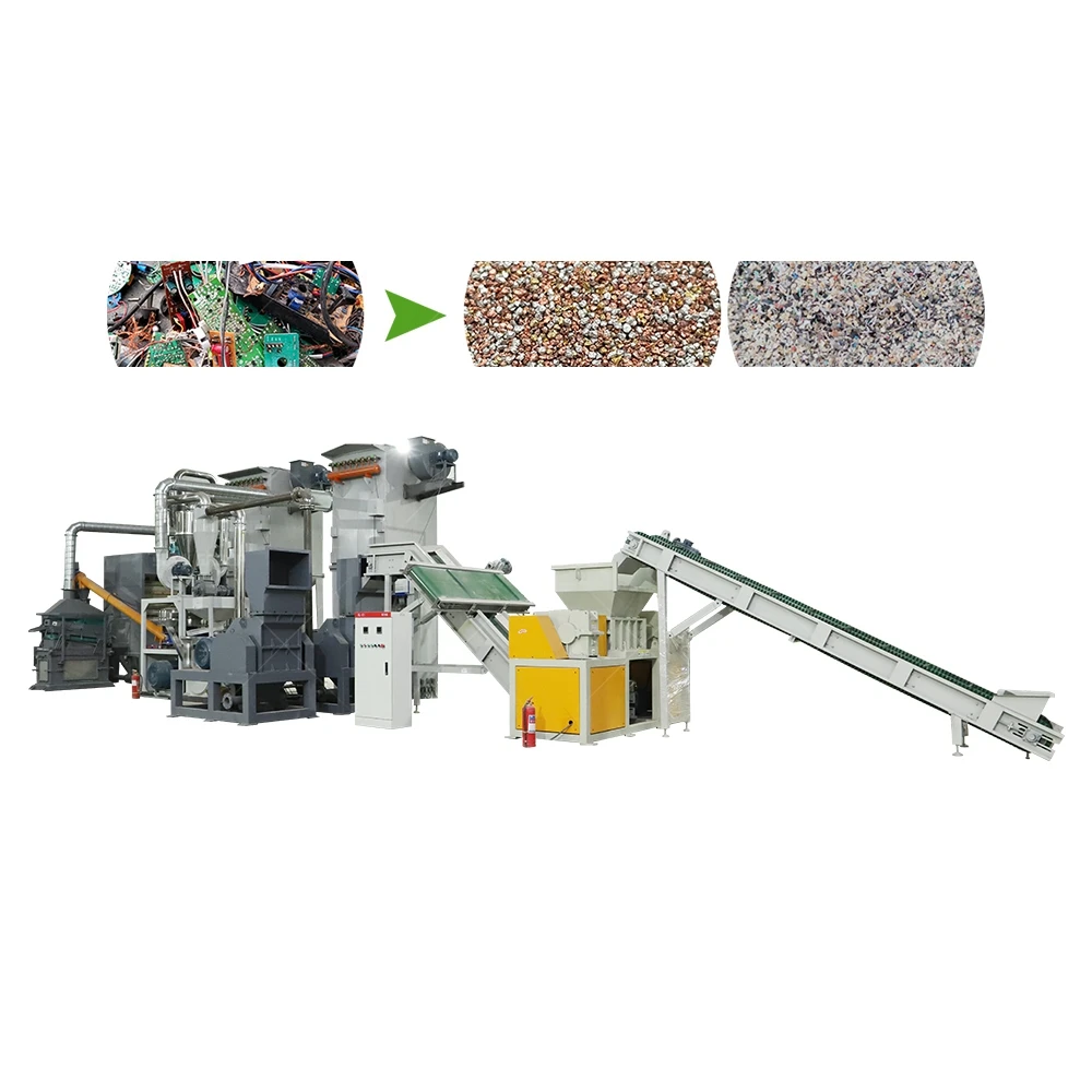 Eco-Friendly Customized 100-200 KG/h PCB Recycling Machine for scrap computer boards
