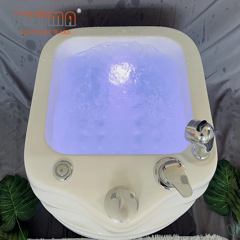 Whole Sale Spa Sharon Foot Tub White Aacrylic Hot Tub Moveable Foot Spa Bathtub