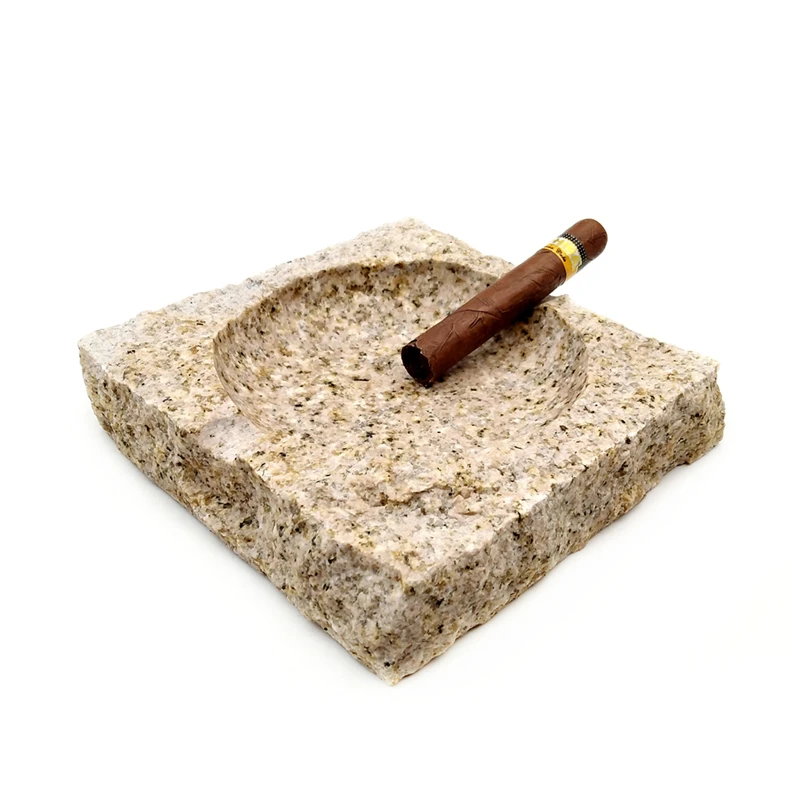 Traditional Luxury Home Decor Durable Granite Cigar Ashtray Smoking
