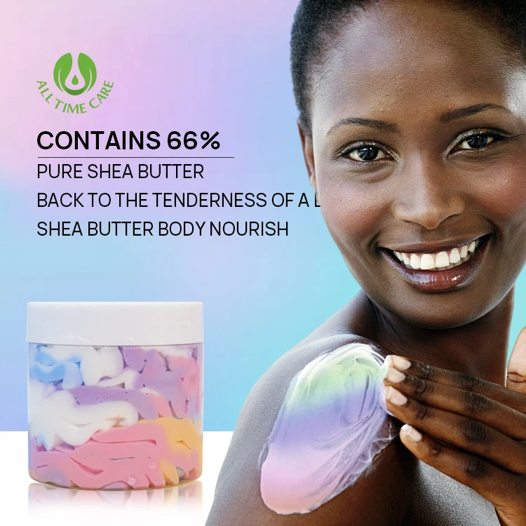 Оптовая продажа, масло для тела без логотипа, сыпучий лосьон, крем, розовый уход за кожей, средства для восстановления кожи, масла De Karit Vracbody, масло ши для тела