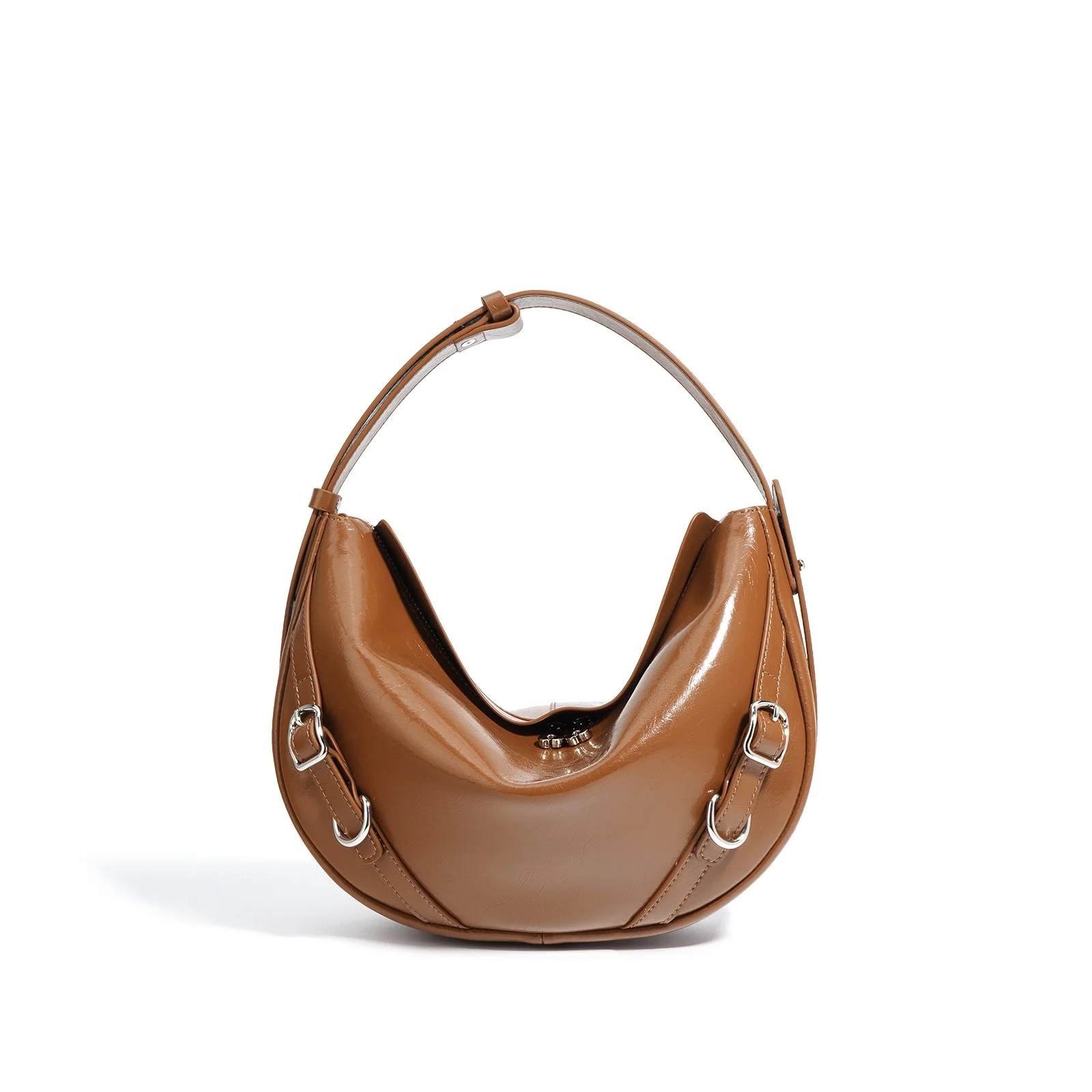 Genuine Leather Large Capacity Ladies Purse And Handbags High Quality Crossbody Bag Simple Design Shoulder Bags For Women