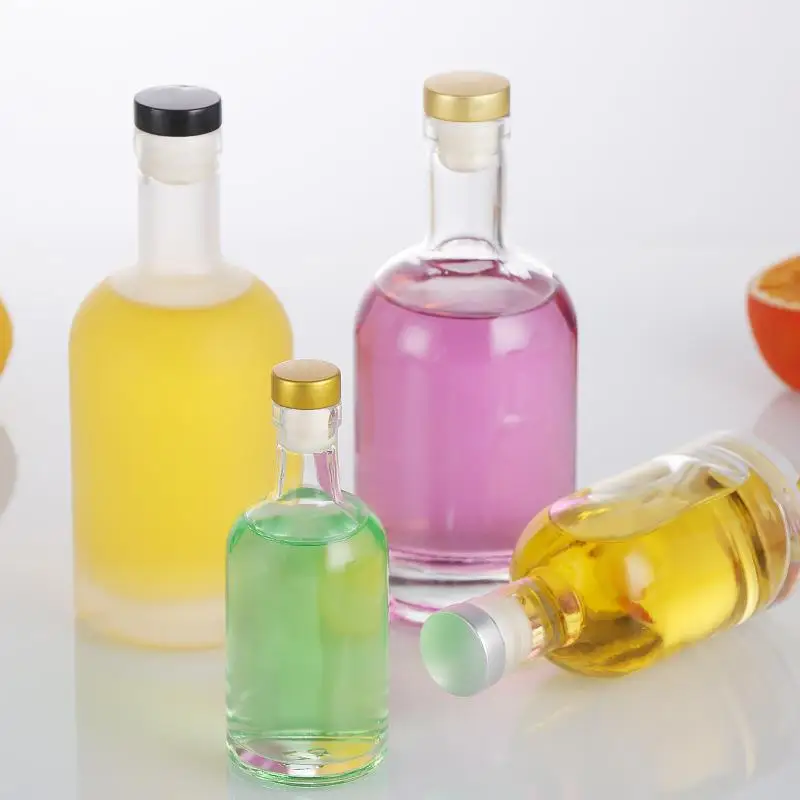 Пустой мини-100 мл 200 375ml750ml1000 стеклянная бутылка спирта белый спирт Джин коктейль вино ВОДКА