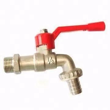 PN20 Brass Single Cold Water Basin Faucet  Garden Mop Pool Taps Wall Mount Thread with External Thread