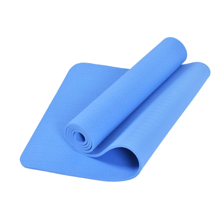 SHENDGE High Quality Embossed Natural Material Anti Slip Pu Purple Green Thick Custom Logo TPE Yoga Mat For Woman