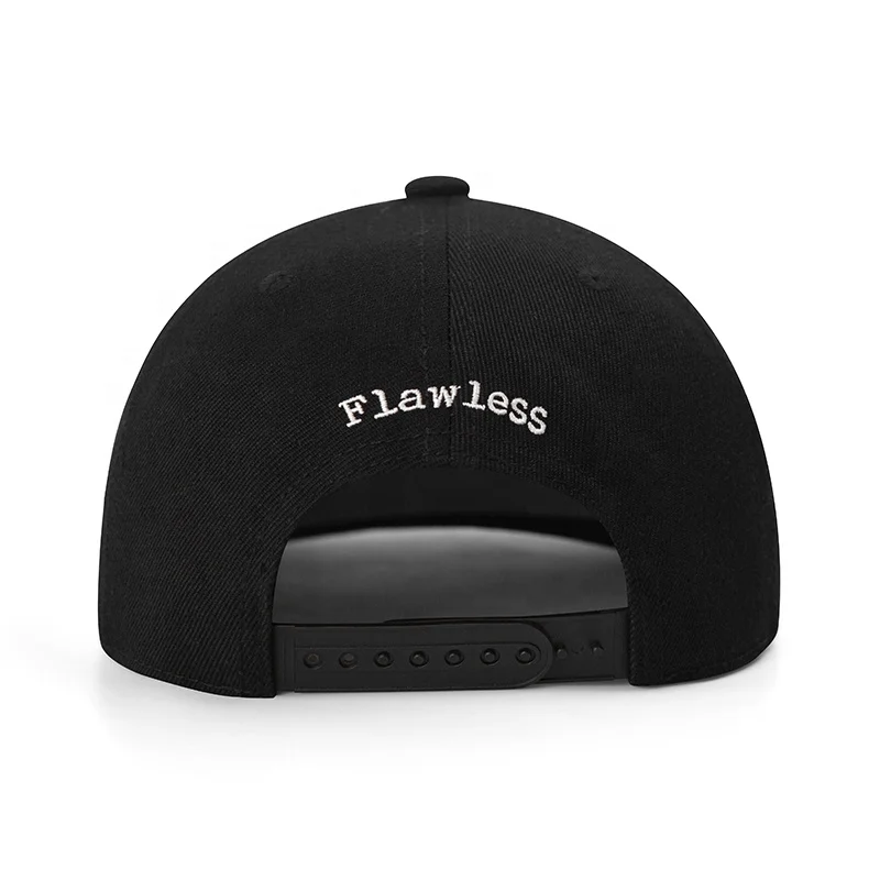 BSCI Factory Custom 3D Embroidery Logo 6 panels gorras flex fit snapback hats cap for men flat brim baseball cap hat