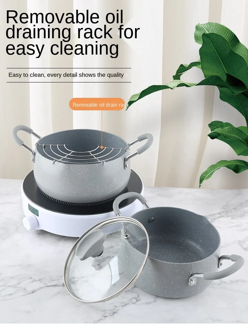 hot-selling low-cost multifunctional household fried soup pan pot with lid