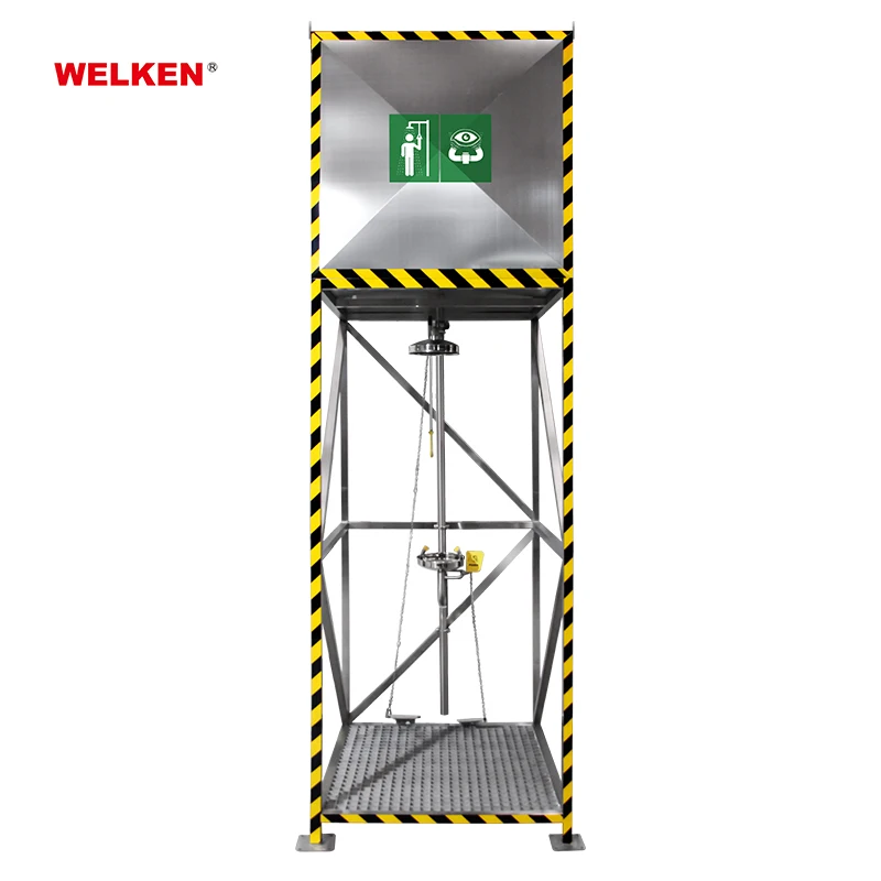 EYEWASH SHOWER CABIN decontamination shower Eyewash Room eye wash booth 304 316 stainless steel emergency shower