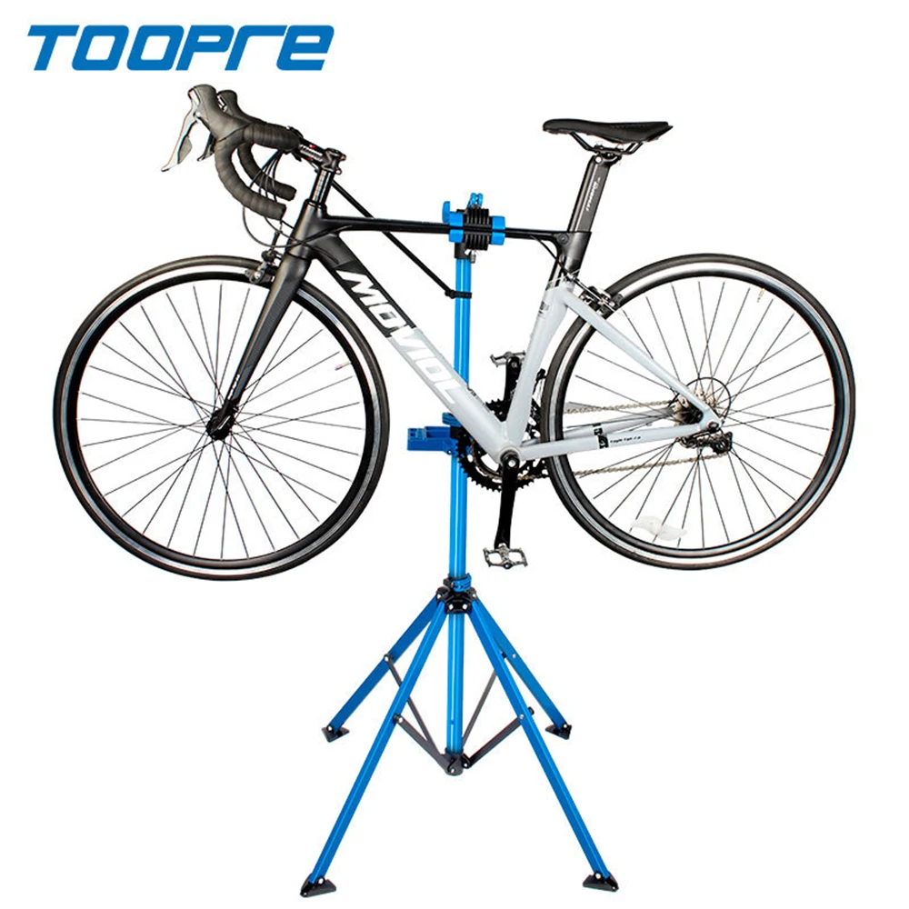 Adjustable TOOPRE Bicycle Repair Stand Foldable MTB Road Bicycle Maintenance Rack With Tools