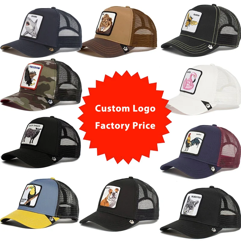 New Casual Snapback Cotton Gorrin Baseball Caps Men Women Dad Mesh Hat Trucker hat Custom Print Embroidery Fitted Hats Truck Cap