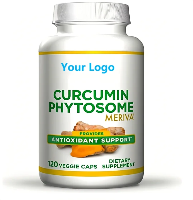 OEM Curcumin Phytosome 500mg Capsules Antioxidant Support Healthcare Supplement