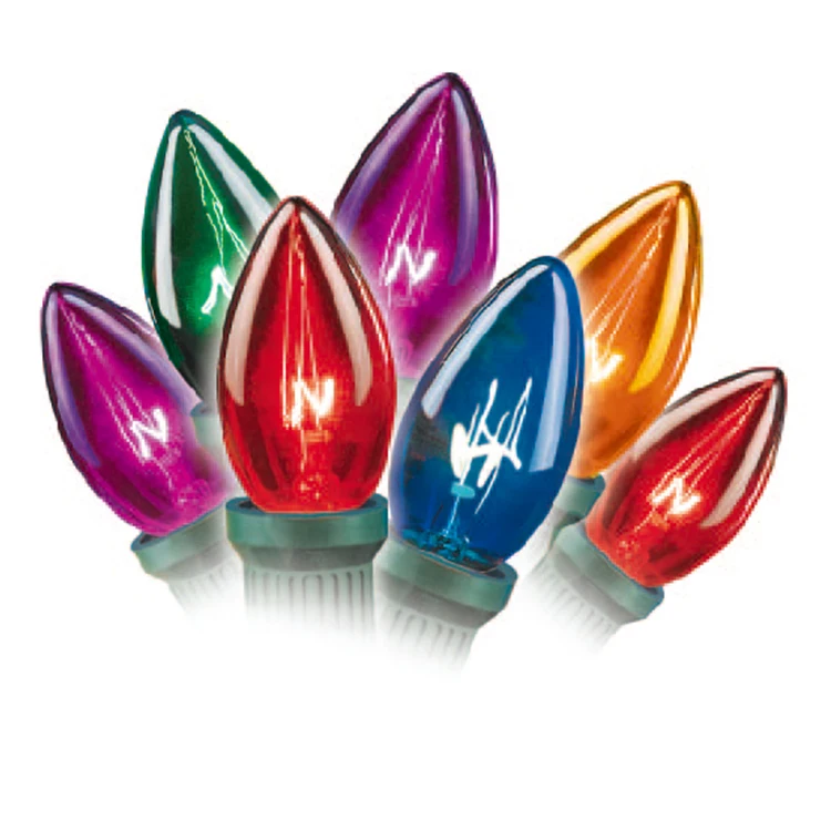 HQ Incandsecnt C9 E17 SOCKET CHRISTMAS  STRING LIGHT Wholesale Outdoor Wall Decoration Hanging Colorful Light