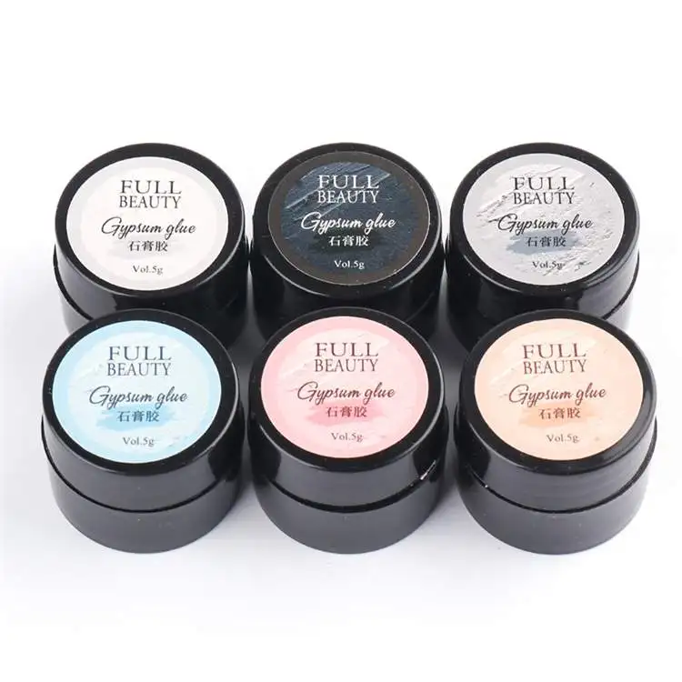 Wholesale Hot Sale 3D Relief Muti Color Painted Line Plaster Photo Therapy Glue Nail Gel Polish