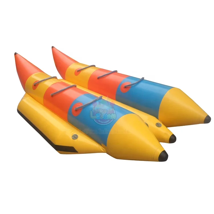 Inflatable Water Tube Twin Banana Boats With Pump