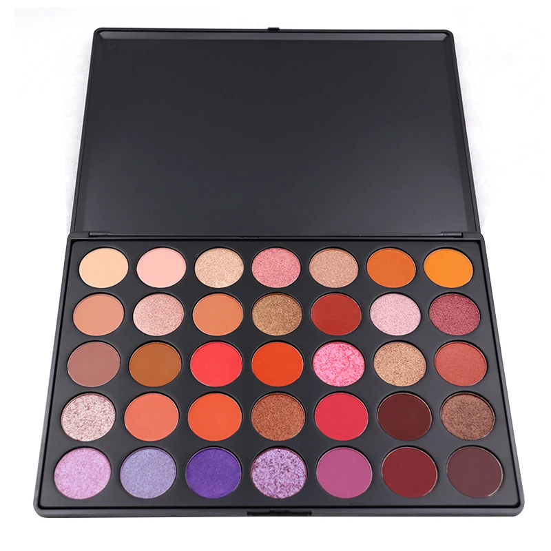 
35 Colors High Pigment Private Label Custom Makeup Eyeshadow Palette 