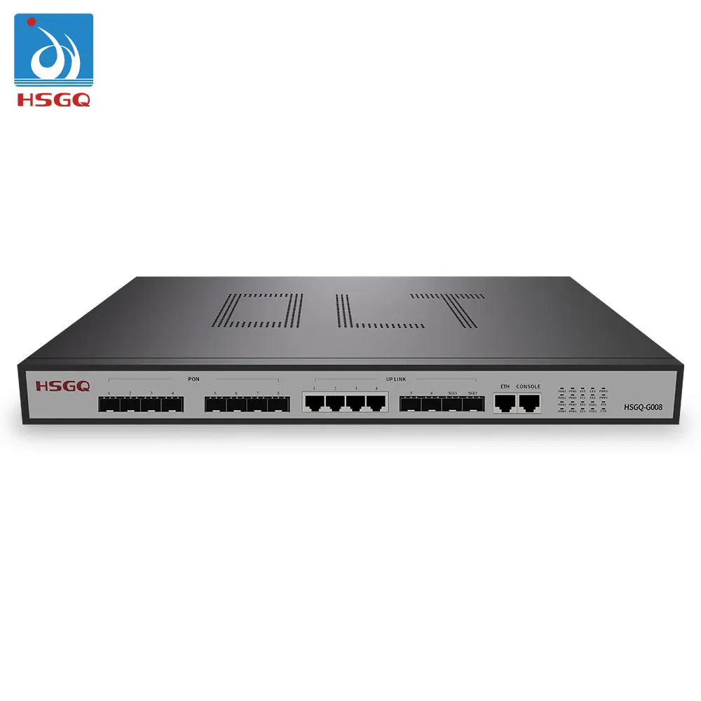 HSGQ-G008 OLT 8 port GPON EPON gepon olt Triple-Play для решения FTTH ETH, поддерживает до 1024 пользователей