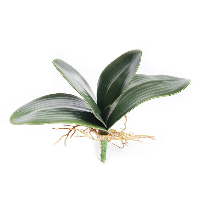 Make two sizes green EVA foam flowers artificial plant wedding bouquet wholesale waterproof artificial moth orchids leaves