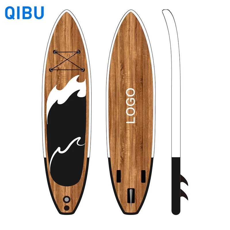 Easy Carrying Drop Stitch Stand Up Paddle Board for All Skill Level 11 Feet Surf Paddle Board with Adjustable Paddle