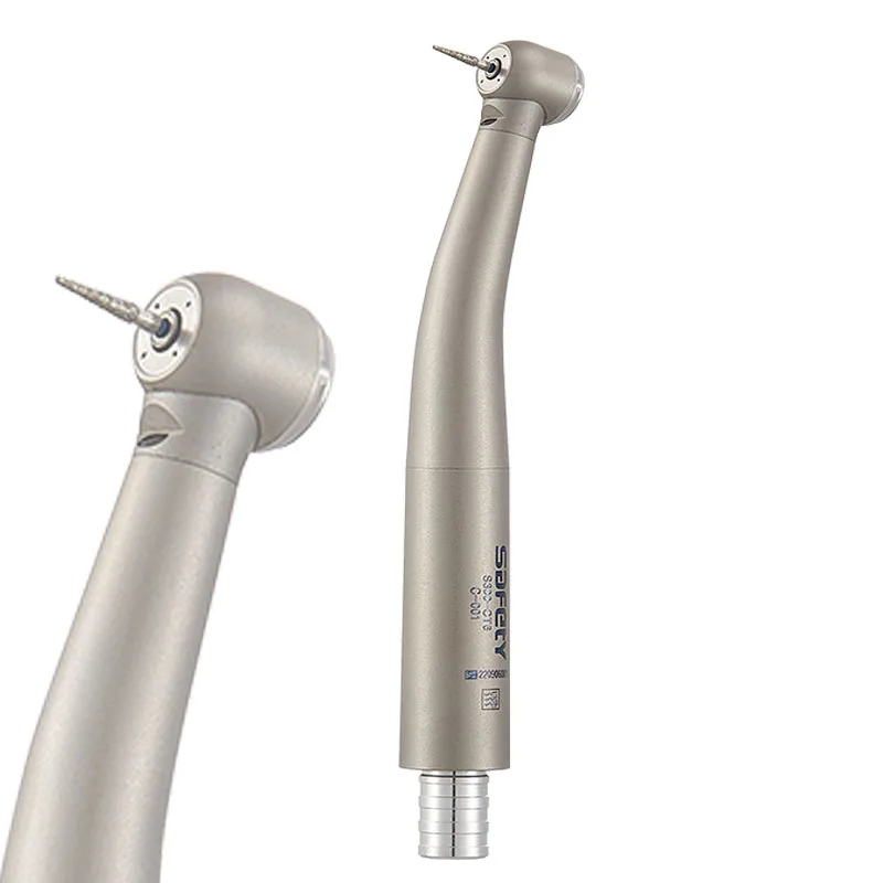 Высокоскоростной стоматологический наконечник со светодиодной турбиной с волоконно-оптическим быстроразъемным соединением соединение 6 отверстиями Германия подшипники