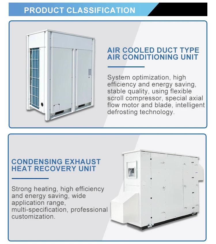 Supply Commercial Cooling & Heating Modular Chiller Easy Disassemble Installation