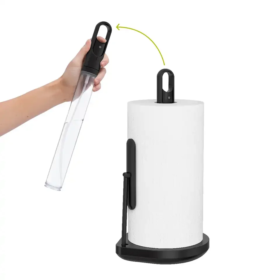 OEM One Hand Tear Paper Roll Holder Easy Tearing Stainless Steel Kitchen And Bathroom Tissue Paper Towel Pumping